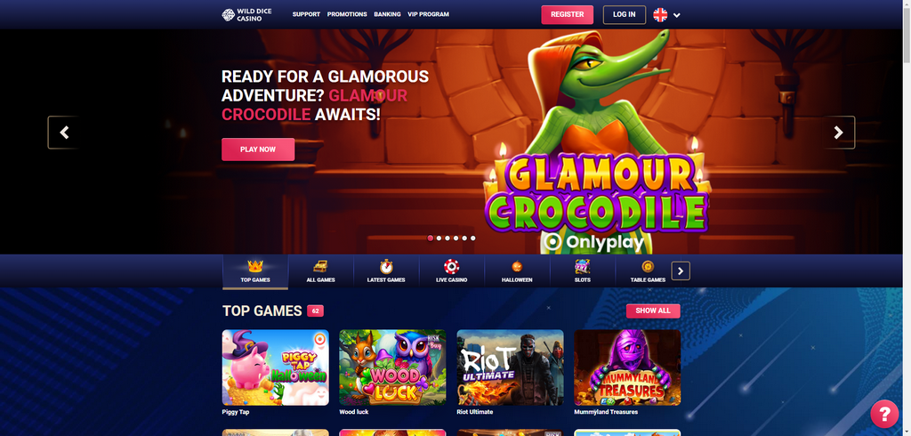 Découvrez les bonus du casino Wild Dice